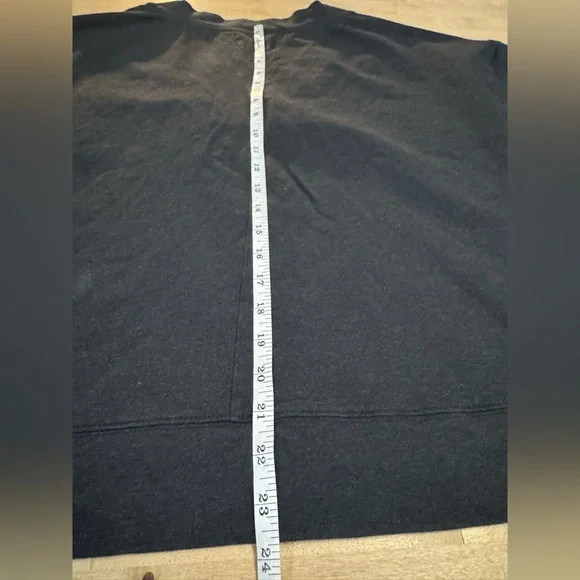 Pact Charcoal-black V-Neck sweatshirt Tee - Picture 6 of 8